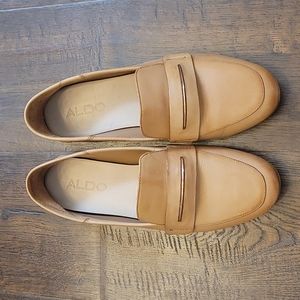 Aldo tan Leather loafers